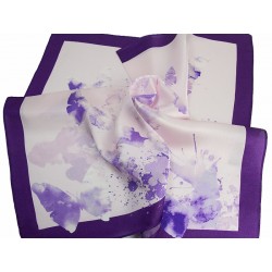 SILK SCARF BUTTERFLY-VIOLET