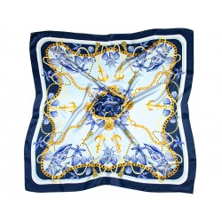 SILK SCARF MARINE