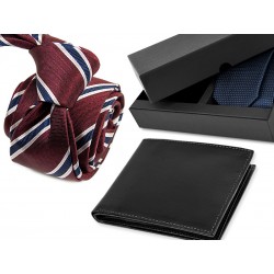 TIE DA003 + LEATHER WALLET