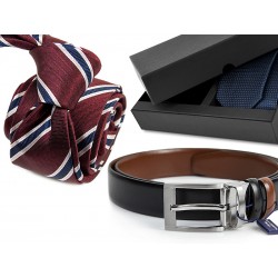 TIE DA003 + LEATHER BELT