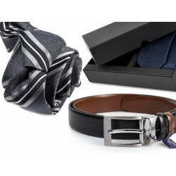 TIE DA010 + LEATHER BELT