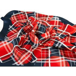 SILK SCARF BUR2-RED