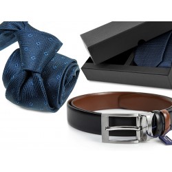 TIE DA020 + LEATHER BELT