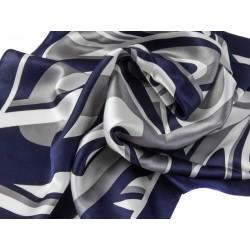 SILK SCARF FALA-GREY