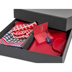 SILK SCARF PEPITKO-BLUE +...